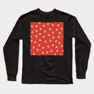 Seeds of Wisdom in Tangerine Red Long Sleeve T-Shirt